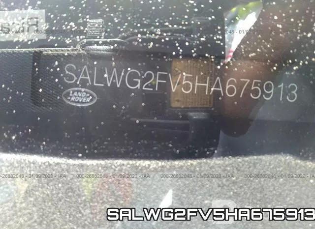 SALWG2FV5HA675913 фото 10