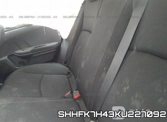 SHHFK7H43KU227092 фото 9