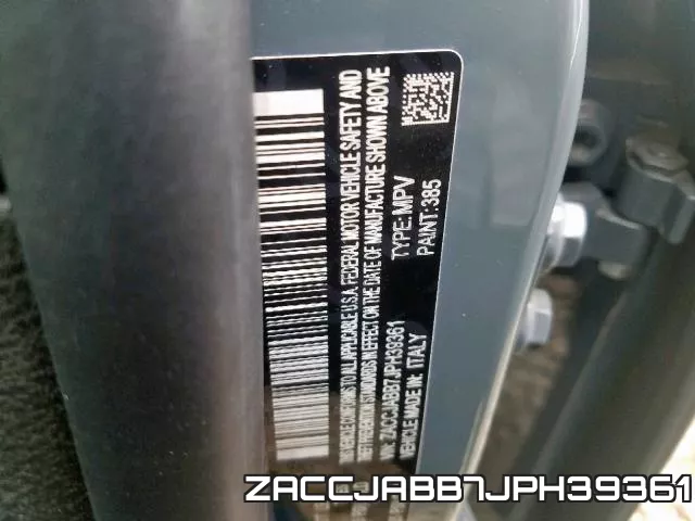 ZACCJABB7JPH39361 фото 2