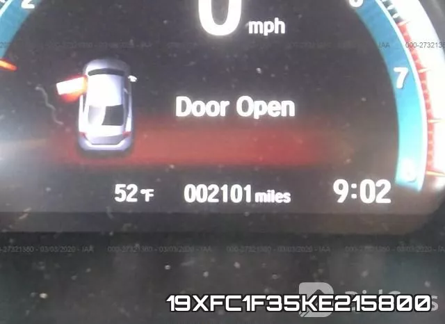 19XFC1F35KE215800 фото 8