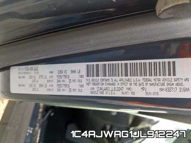 1C4AJWAG1JL912247 фото 2