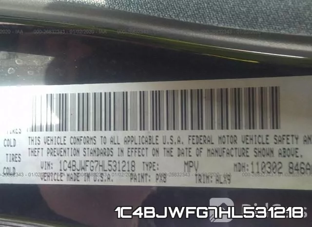 1C4BJWFG7HL531218 фото 10