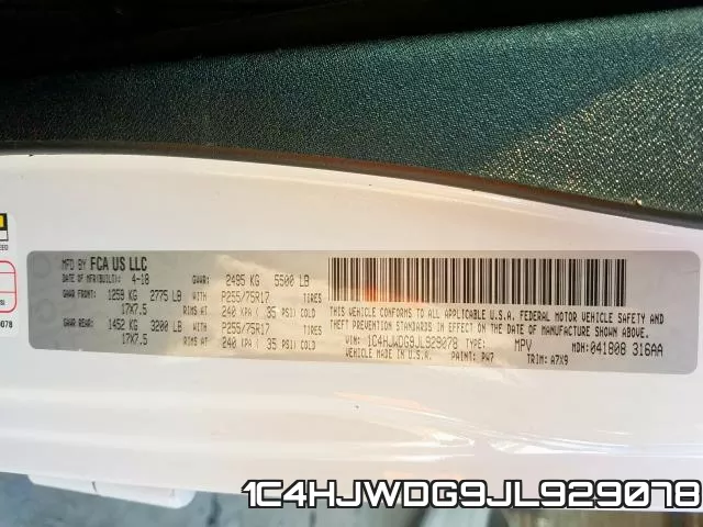 1C4HJWDG9JL929078 фото 2