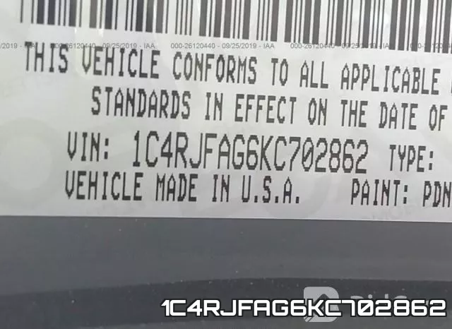 1C4RJFAG6KC702862 фото 10