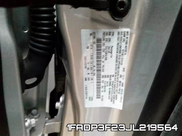 1FADP3F23JL219564 фото 2