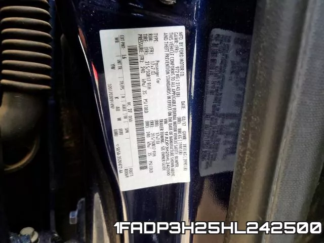 1FADP3H25HL242500 фото 2