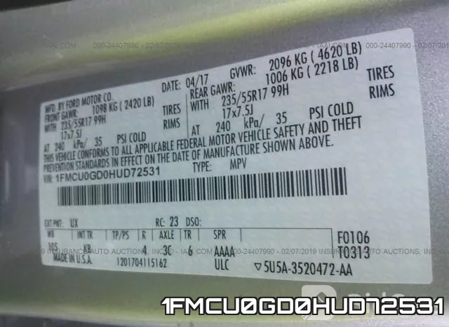 1FMCU0GD0HUD72531 фото 10