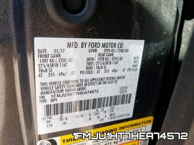 1FMJU1HT7HEA74572 фото 2