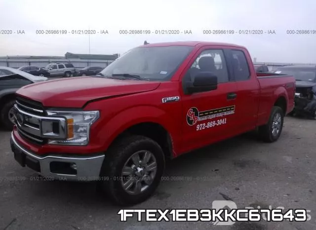 1FTEX1EB3KKC67643 фото 3