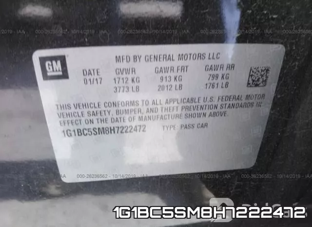 1G1BC5SM8H7222472 фото 10