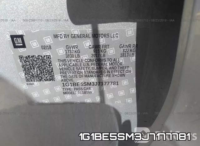 1G1BE5SM3J7177781 фото 10