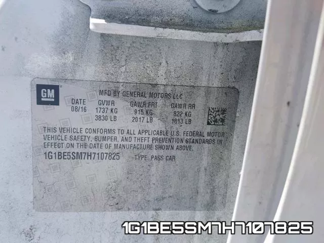 1G1BE5SM7H7107825 фото 2