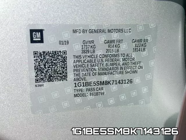 1G1BE5SM8K7143126 фото 2