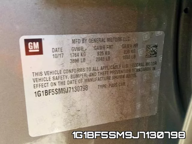 1G1BF5SM9J7130798 фото 2
