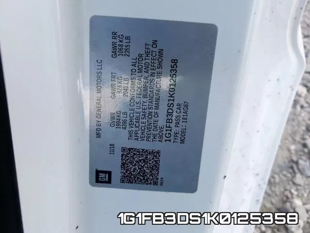 1G1FB3DS1K0125358 фото 2
