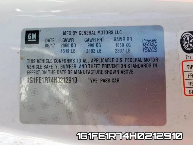1G1FE1R74H0212910 фото 2