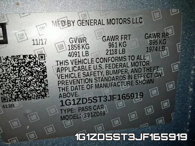 1G1ZD5ST3JF165919 фото 2