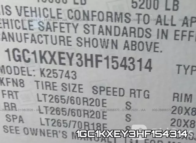 1GC1KXEY3HF154314 фото 10