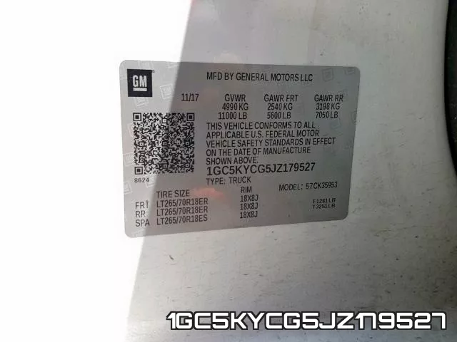 1GC5KYCG5JZ179527 фото 2