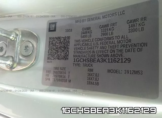 1GCHSBEA3K1162129 фото 10