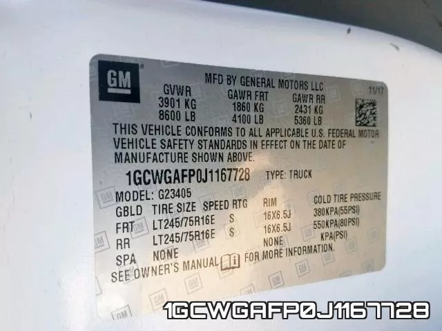 1GCWGAFP0J1167728 фото 2