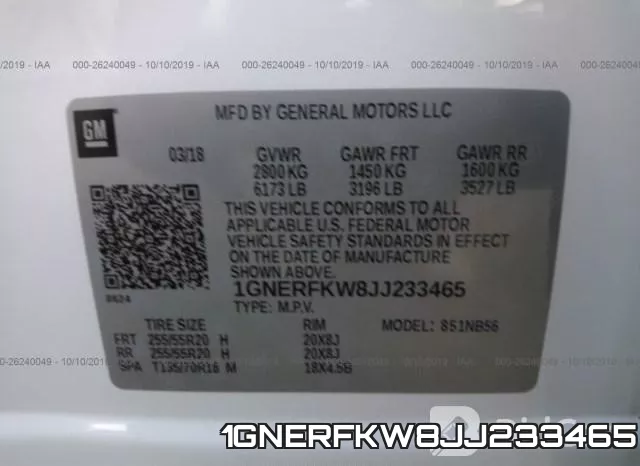 1GNERFKW8JJ233465 фото 10