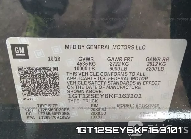 1GT12SEY6KF163101 фото 10