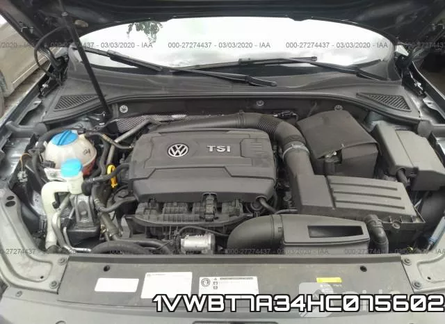 1VWBT7A34HC075602 фото 2