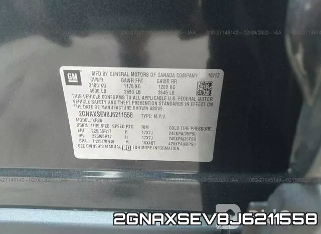 2GNAXSEV8J6211558 фото 10