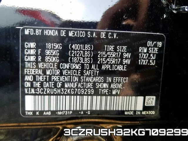 3CZRU5H32KG709299 фото 2