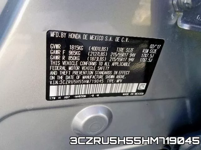 3CZRU5H55HM719045 фото 2