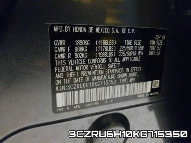 3CZRU6H10KG715350 фото 2
