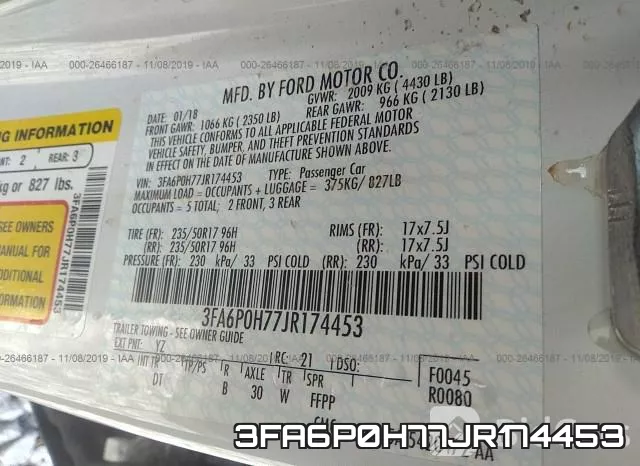 3FA6P0H77JR174453 фото 10