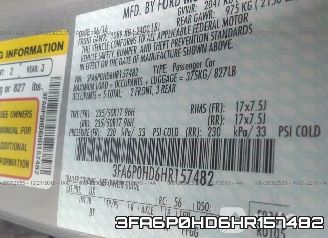 3FA6P0HD6HR157482 фото 10