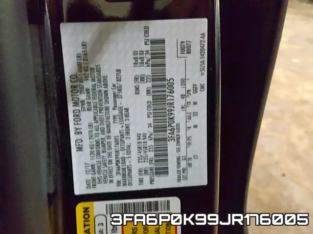 3FA6P0K99JR176005 фото 2