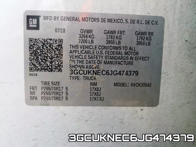 3GCUKNEC6JG474379 фото 2