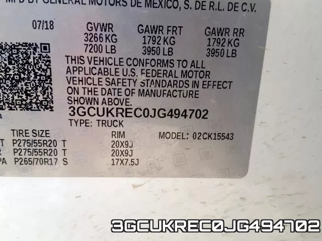 3GCUKREC0JG494702 фото 2