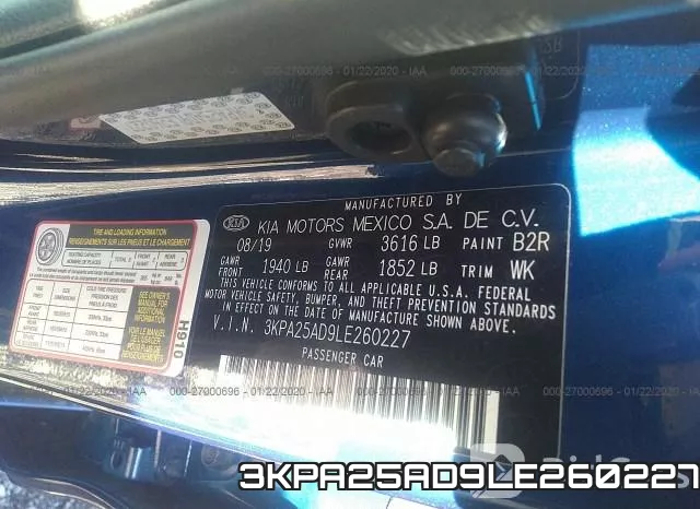 3KPA25AD9LE260227 фото 10
