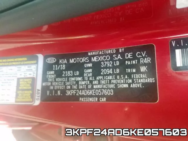 3KPF24AD6KE057603 фото 2
