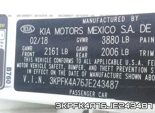 3KPFK4A76JE243487 фото 10