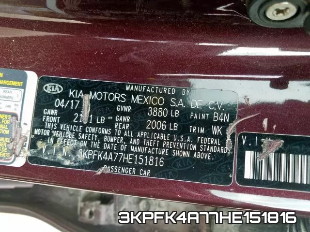 3KPFK4A77HE151816 фото 2