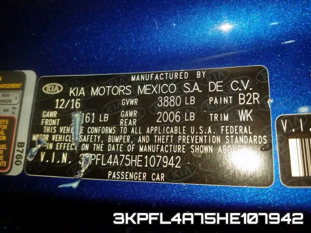 3KPFL4A75HE107942 фото 2