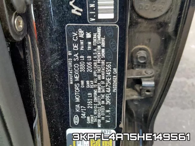 3KPFL4A75HE149561 фото 2