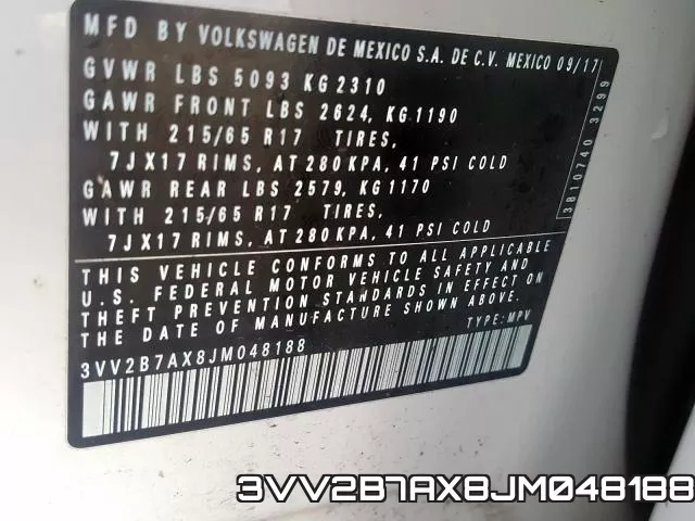 3VV2B7AX8JM048188 фото 2