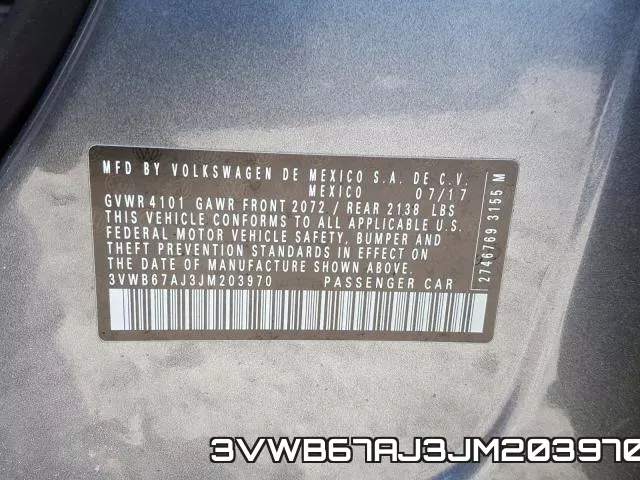 3VWB67AJ3JM203970 фото 2