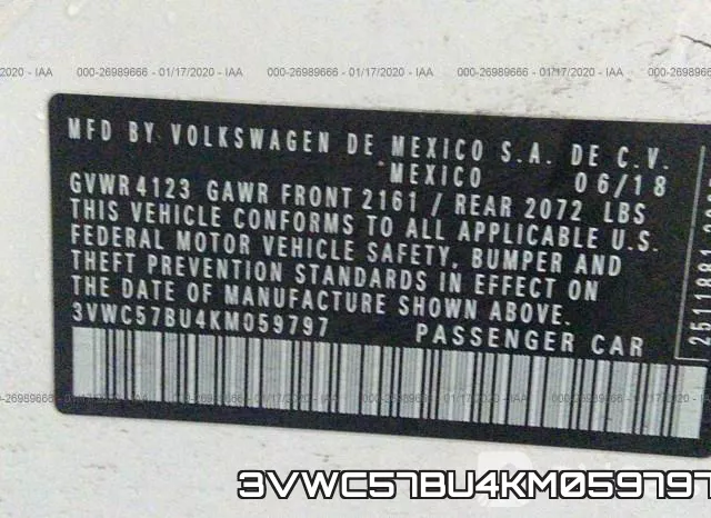 3VWC57BU4KM059797 фото 10