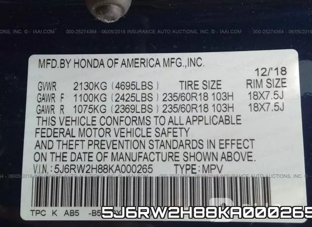 5J6RW2H88KA000265 фото 10