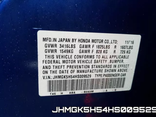 JHMGK5H54HS009529 фото 2