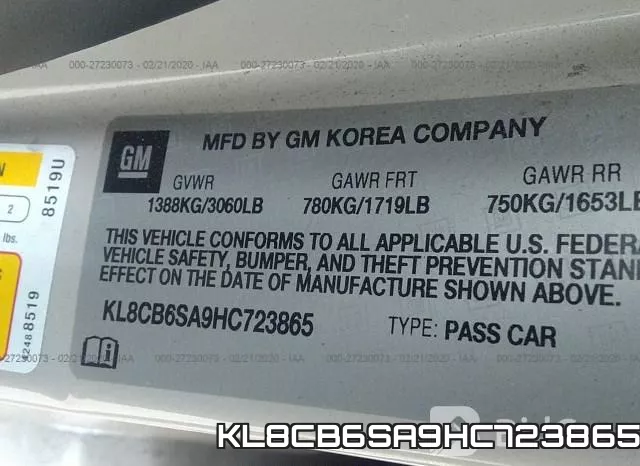 KL8CB6SA9HC723865 фото 10