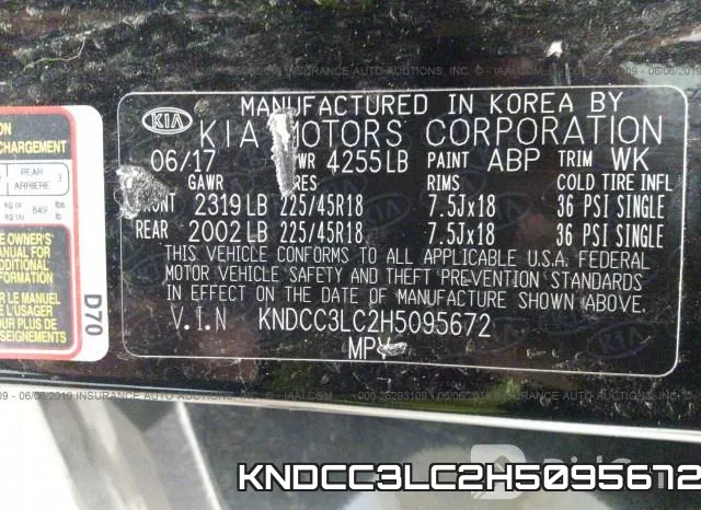 KNDCC3LC2H5095672 фото 10